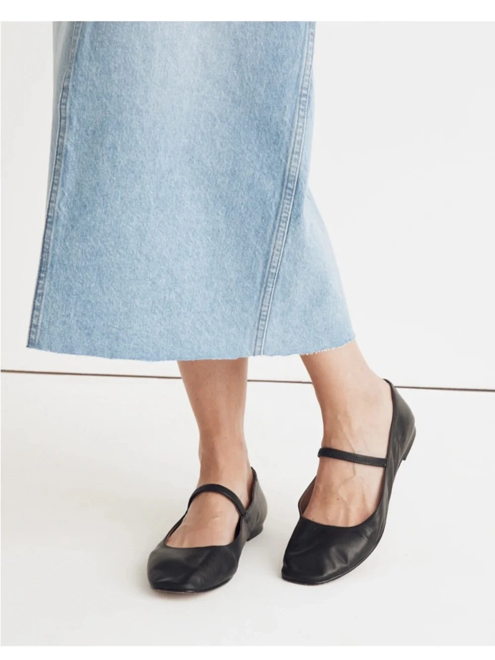 Madewell The Greta Ballet Flat Black Size 9 - Picture 2 of 5